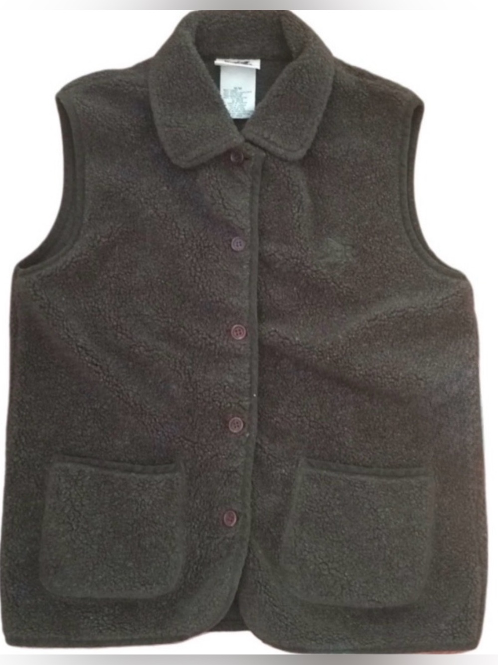 Vintage & Rugged Northern Reflections fleecey green vest